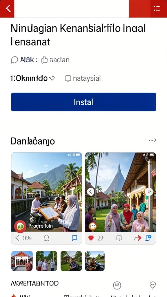 Tampilan awal aplikasi yang menarik dan user-friendly.
