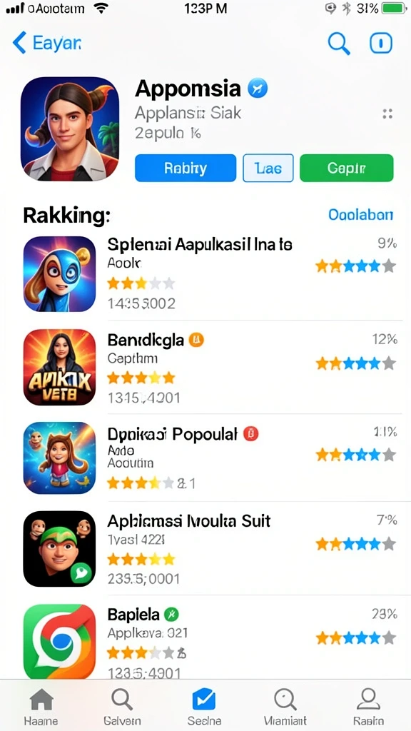 Karakter unik dengan kemampuan menarik.