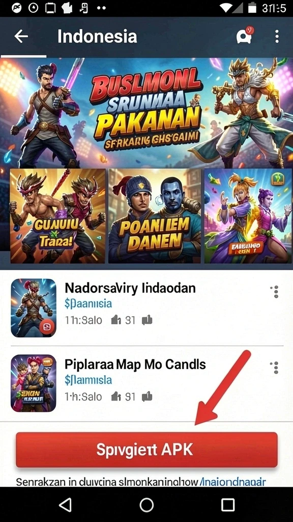 Tampilan awal aplikasi 7SVIP yang menarik.
