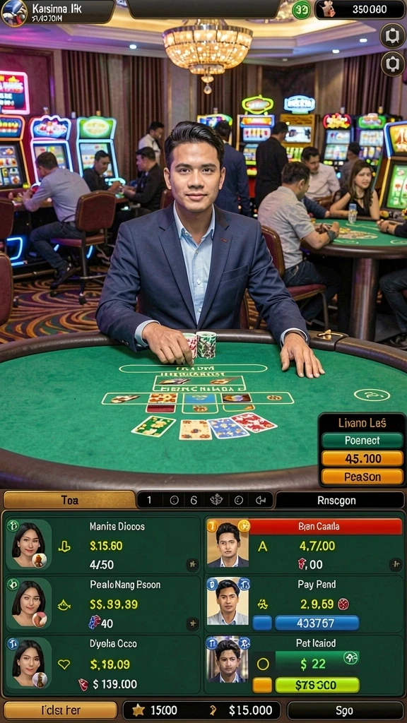 Gambaran tentang menu utama yang berisi misi dan opsi karakter.