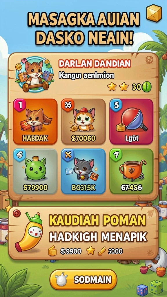 Screenshot menunjukkan pemandangan indah dunia fantasi.