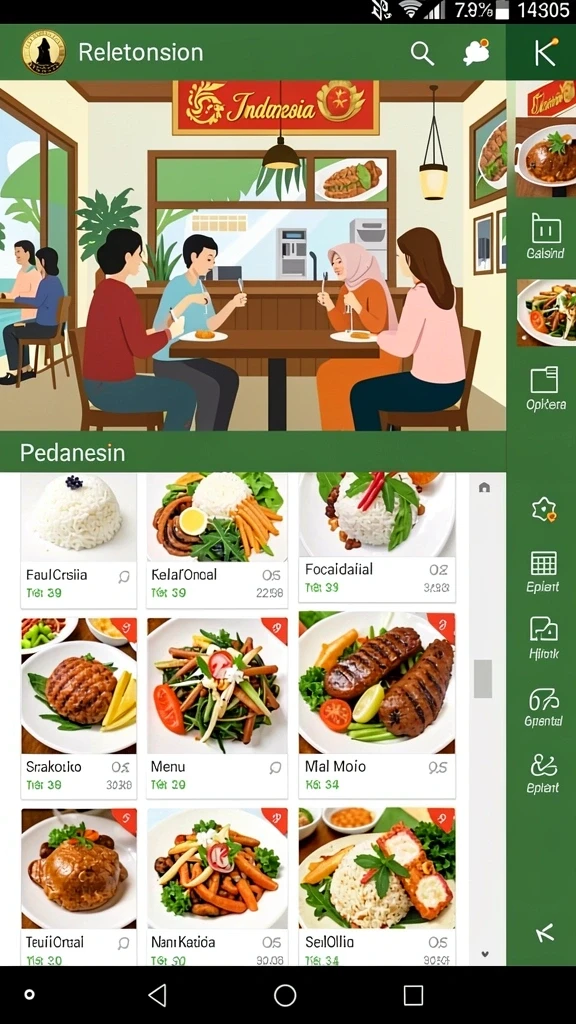 Tampilan antarmuka yang menarik dan modern.