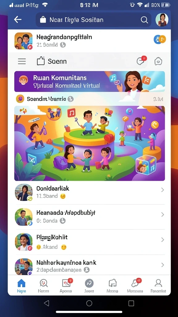 Fitur komunitas untuk interaksi yang lebih asyik.
