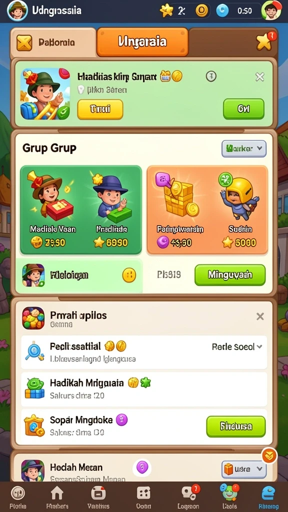 Tampilan awal game DEWI5000 yang menarik.