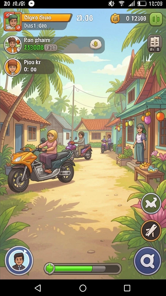 Screenshot menampilkan menu upgrade karakter yang menarik.