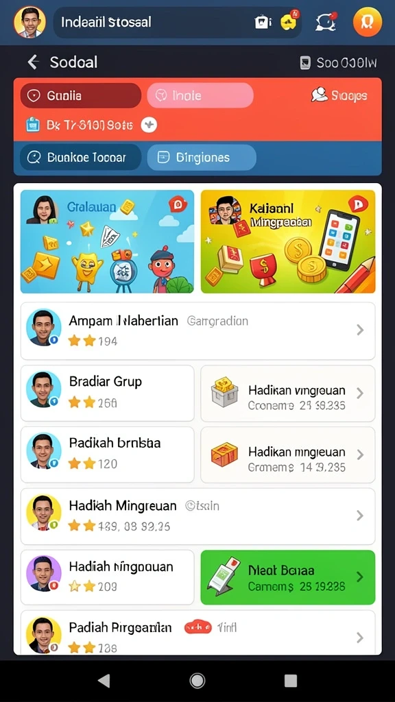 Screenshot menunjukkan suasana permainan yang seru dan penuh aksi.