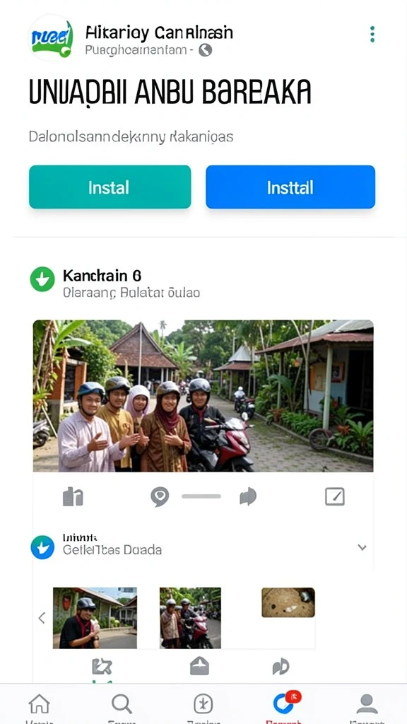Tampilan antarmuka utama yang menarik.