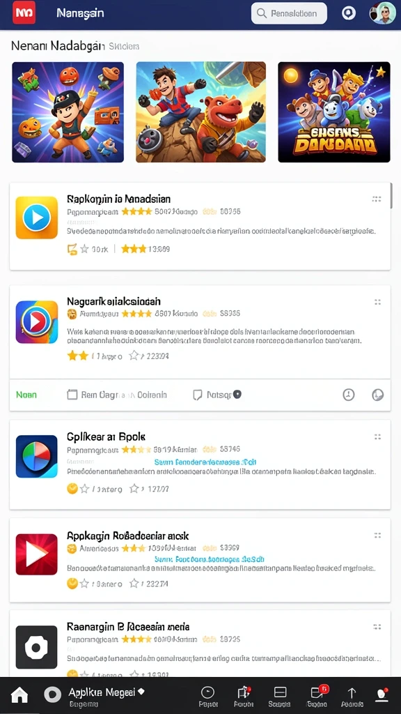 Tampilan awal permainan yang menarik dan ramah pengguna.