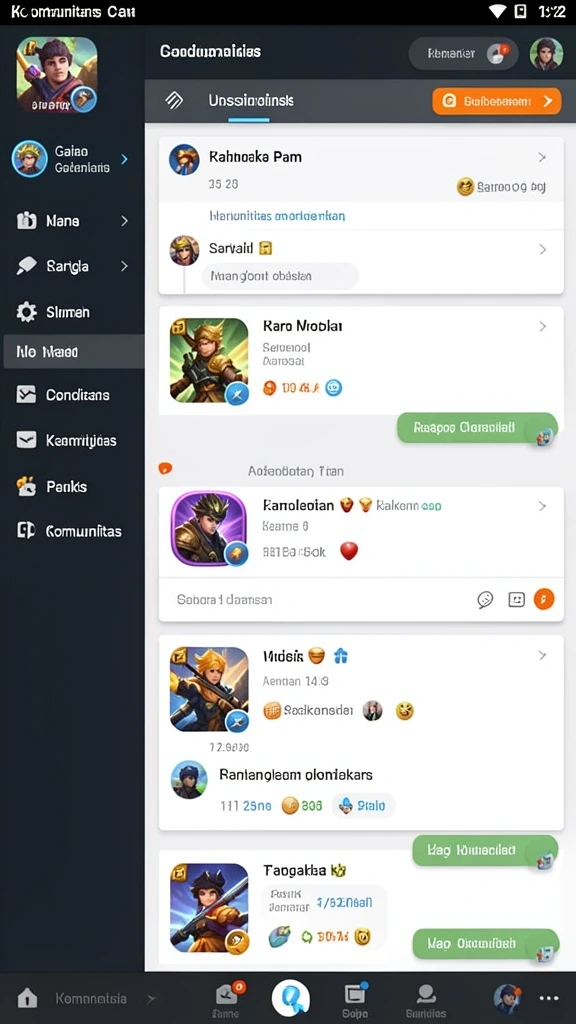 Fitur kustomisasi karakter yang beragam.