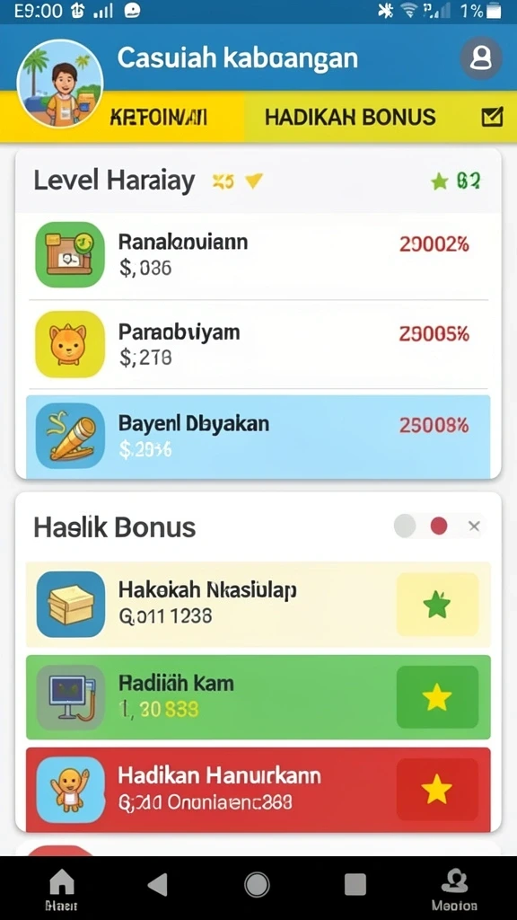 Tampilan antarmuka yang modern dan user-friendly.