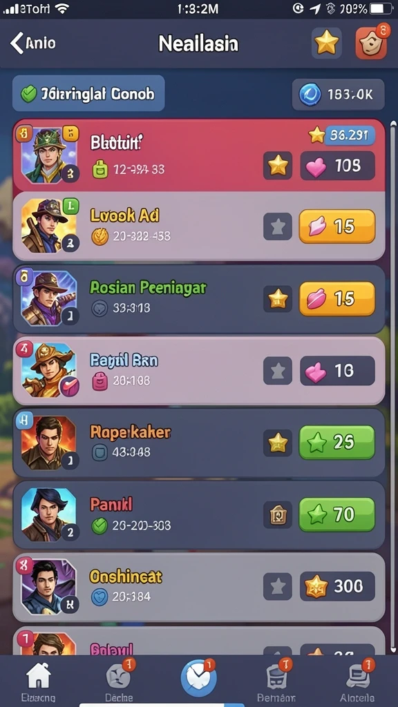 Karakter dan lingkungan yang menarik.