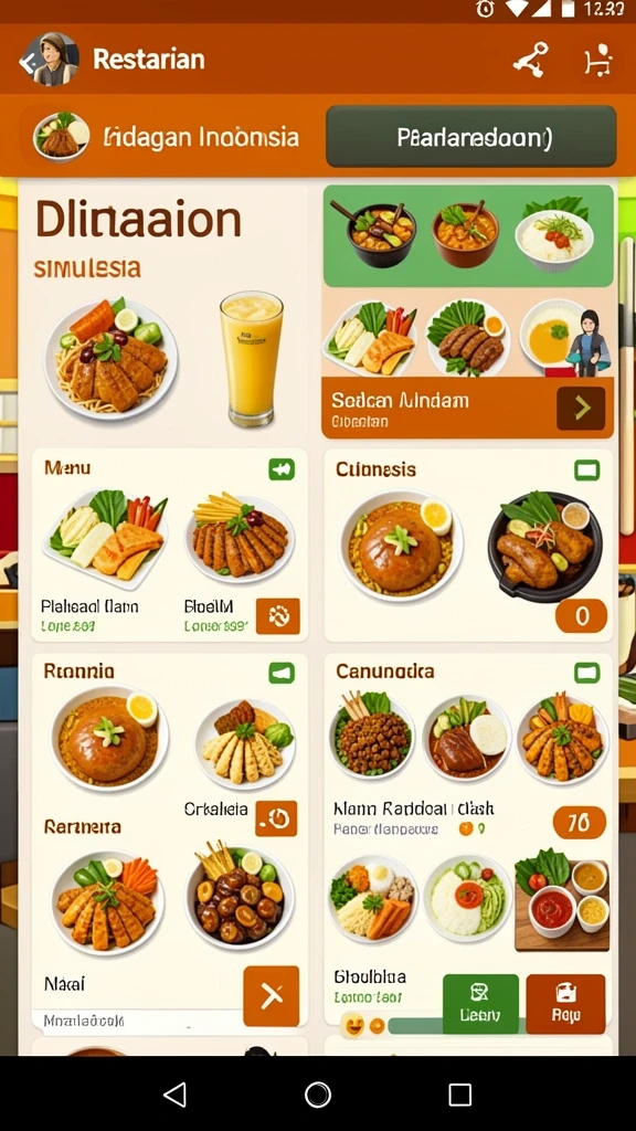 Screenshot 1: Tampilan antarmuka permainan yang menarik.