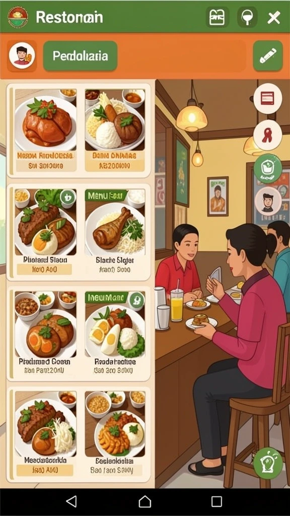Menampilkan grafik yang menarik dan user-friendly.