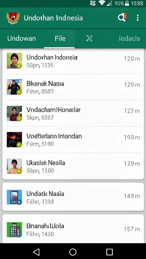 Screenshot menunjukkan pilihan permainan olahraga yang lengkap.