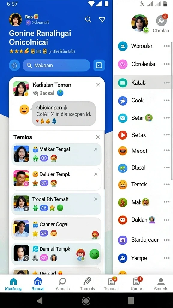Karakter yang beragam dengan kemampuan unik.