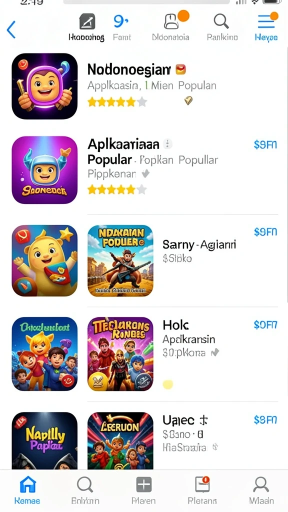 Tampilan antarmuka yang intuitif dan menarik.