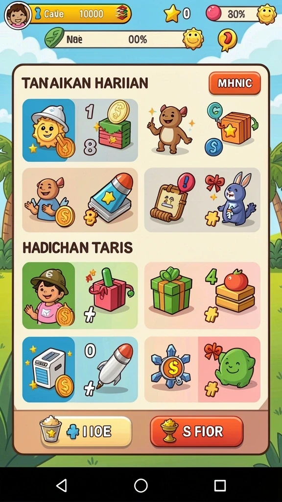Menu promosi dan hadiah yang menggiurkan.