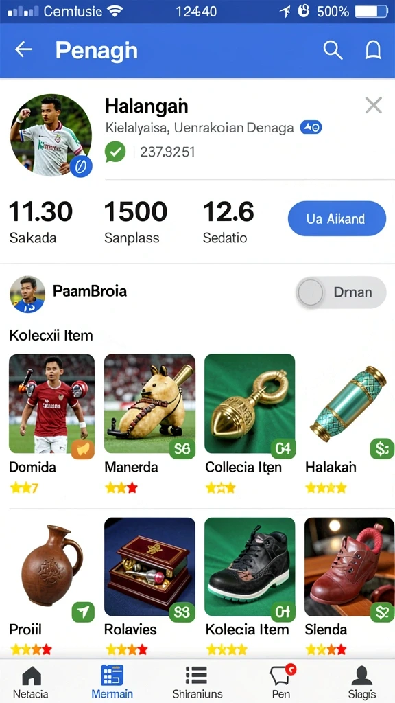 Screenshot memperlihatkan interaksi sosial antar pemain dalam game.