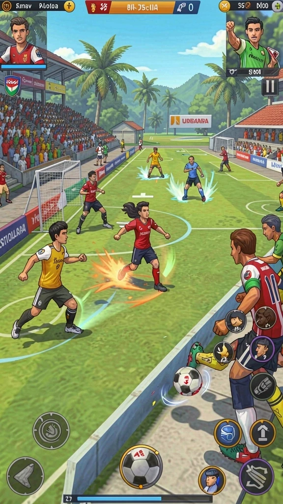 Screenshot memperlihatkan momen seru saat bermain multiplayer.