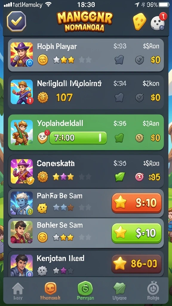 Screenshot menarik dari level yang penuh warna.